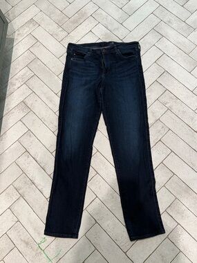 AG Adriano Goldschmied Dark Indigo Straight-Leg Jeans